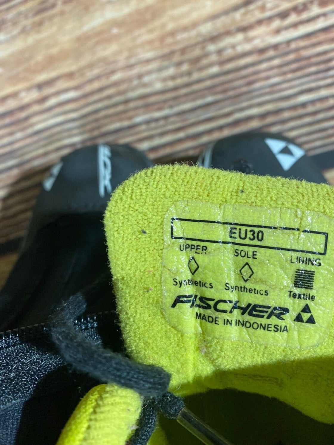 Fischer XJ Sprint Kids Cross Country Ski Boots Size EU30 US12 NNN F-561