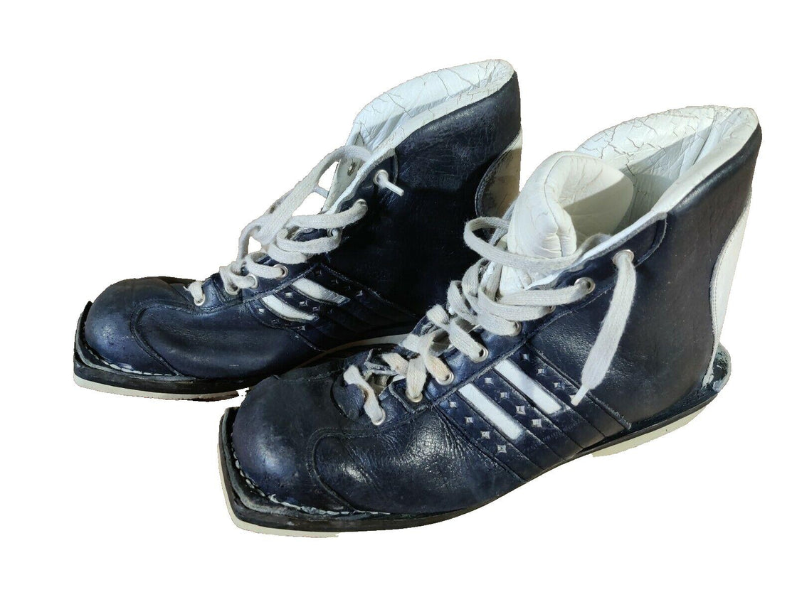 JETTE Vintage Cross Country Ski Boots Kandahar Old Cable Binding EU42 US8 KL41