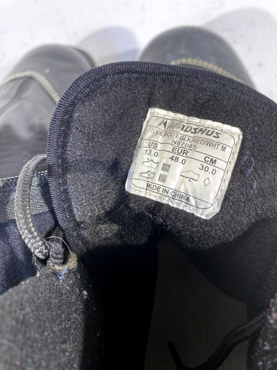 Madshus NX6 Classic Nordic Cross Country Ski Boots Size EU48 US13 for NNN 70