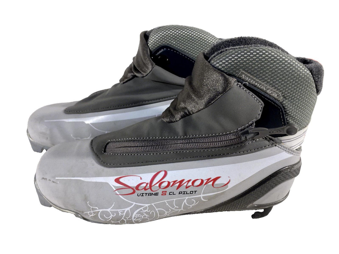 SALOMON Vitane 8 CL Nordic Cross Country Ski Boots Size EU38 US6.5 SNS Pilot 269