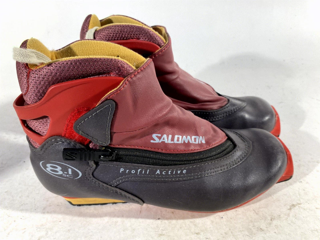 SALOMON 8.1 Cl Nordic Cross Country Ski Boots Size EU36 US4.5 SNS Profil 306