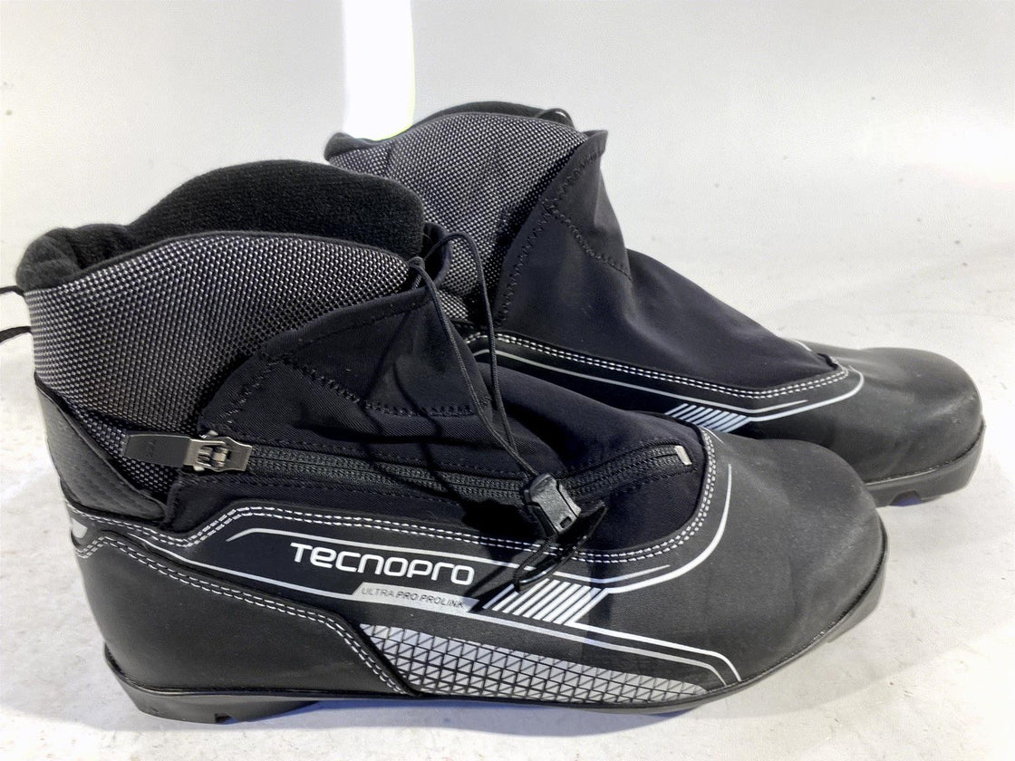 TecnoPro Prolink Classic Nordic Cross Country Ski Boots Size EU42 US9 NNN 348