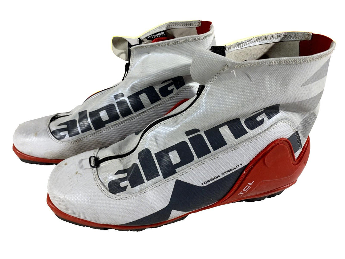 Alpina TCL Classic Nordic Cross Country Ski Boots Size EU48 US13.5 for NNN 375