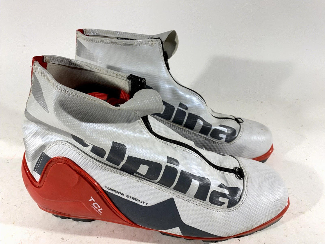 Alpina TCL Classic Nordic Cross Country Ski Boots Size EU48 US13.5 for NNN 375