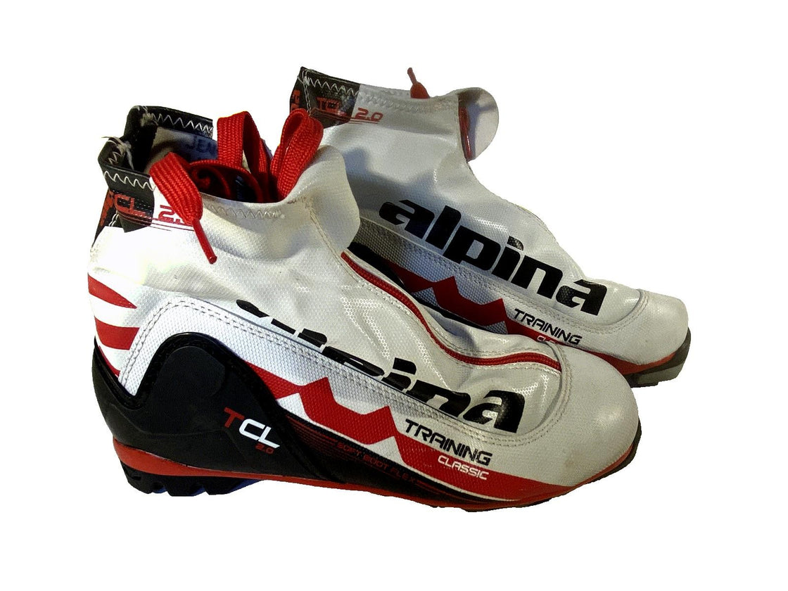Alpina TCL Classic Nordic Cross Country Ski Boots Size EU40 US7.5 for NNN 399