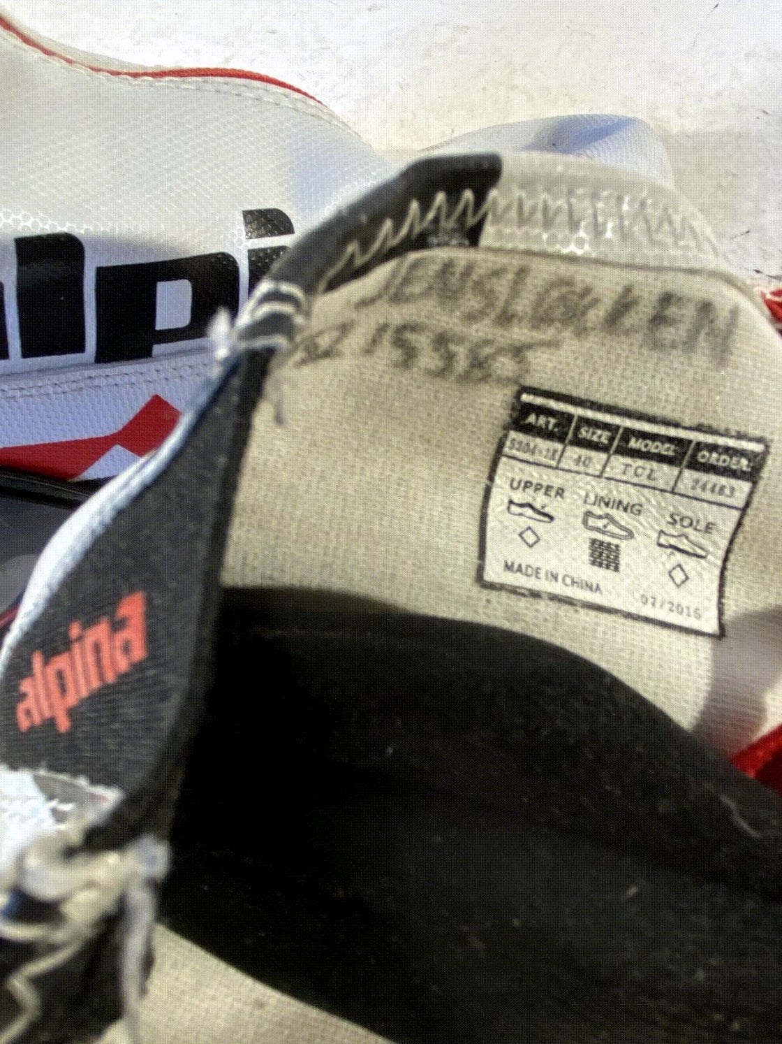 Alpina TCL Classic Nordic Cross Country Ski Boots Size EU40 US7.5 for NNN 399
