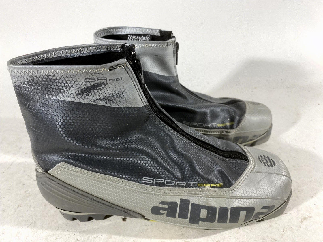 Alpina SR20 Nordic Cross Country Ski Boots Size EU40 US7.5 NNN bindings 468