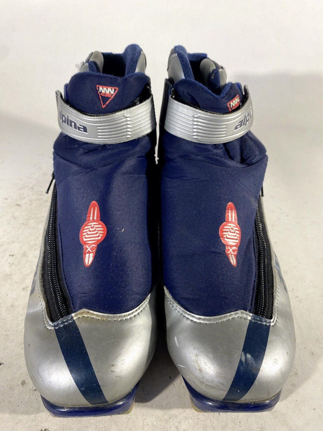 Alpina 438 Classic Nordic Cross Country Ski Boots Size EU43 US9.5 for NNN 3128