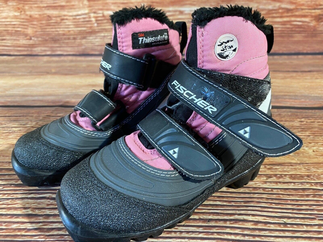 Fischer Snowstar Nordic Cross Country Ski Boots Kids Size EU30 US12 NNN F-642