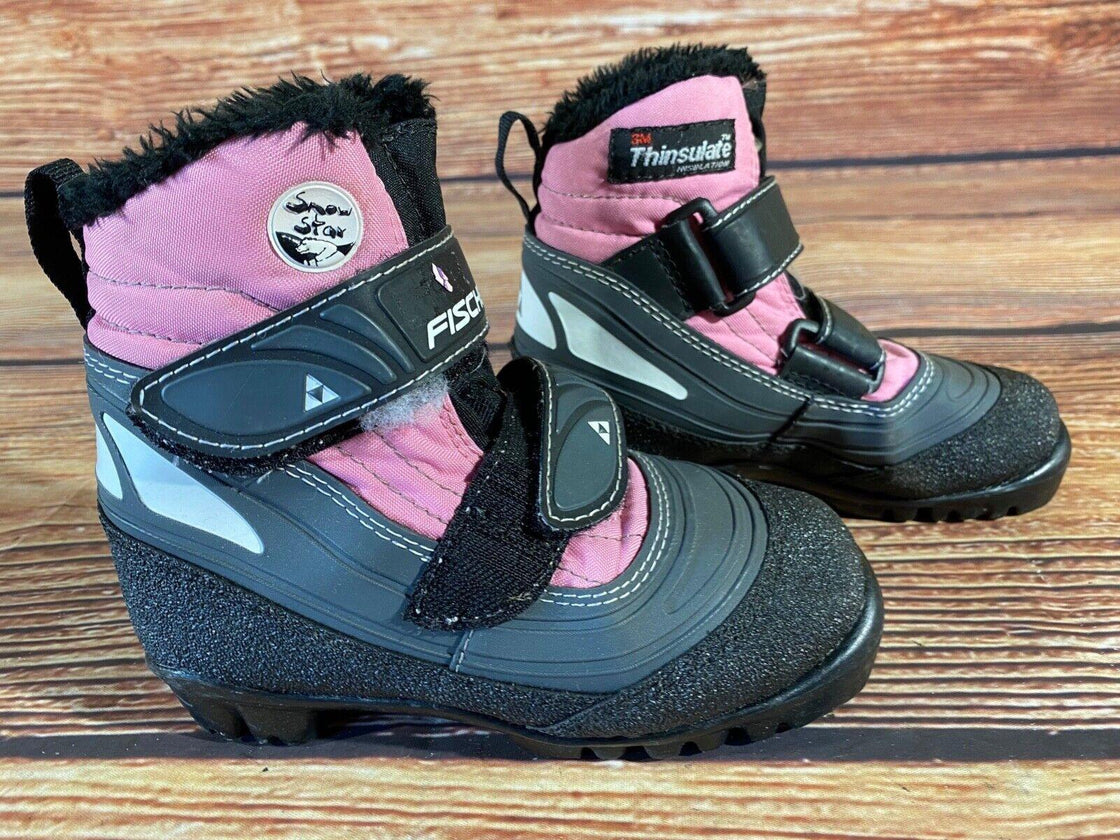 Fischer Snowstar Nordic Cross Country Ski Boots Kids Size EU30 US12 NNN F-642
