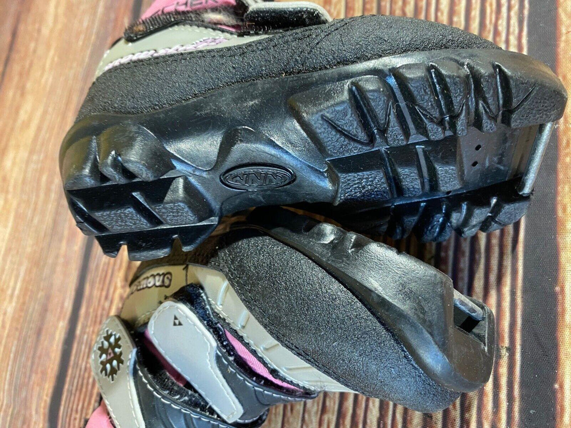 Fischer Snowstar Nordic Cross Country Ski Boots Kids Size EU26 US9 NNN F-641