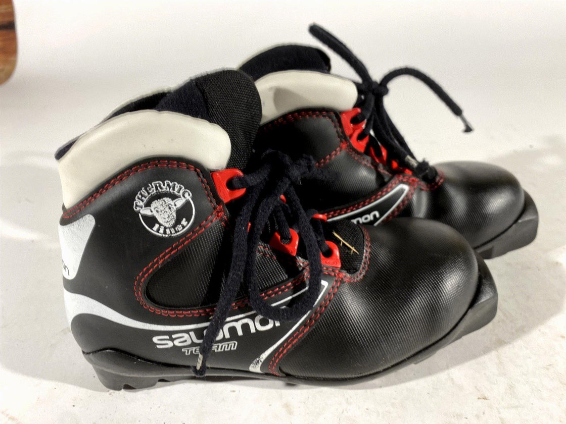 Salomon Kids Nordic Cross Country Ski Boots Size EU31.5 US13K SNS Profil S134