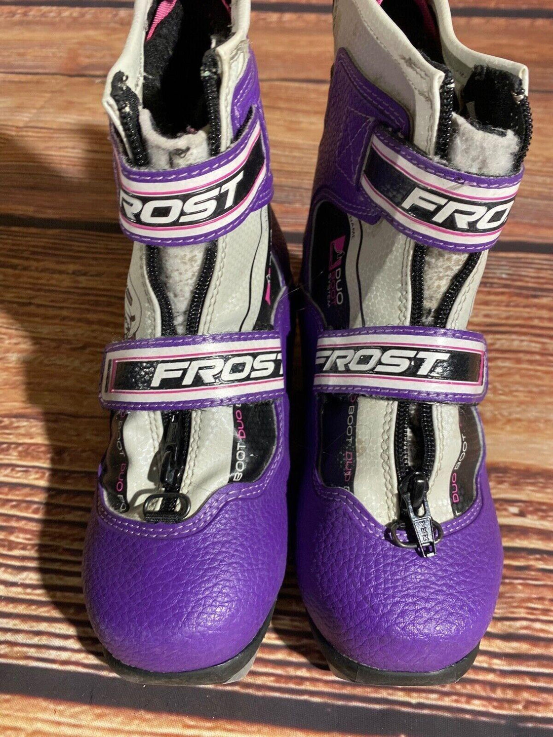 Alpina Frost Kids Nordic Cross Country Ski Boots Size EU32 US1.5 NNN A-1344