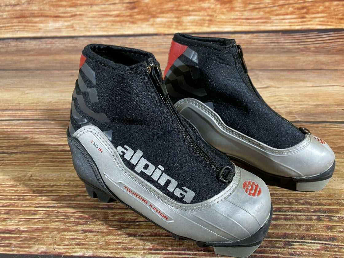 Alpina T10jr Kids Nordic Cross Country Ski Boots Size EU27 US9.5 for NNN A-23