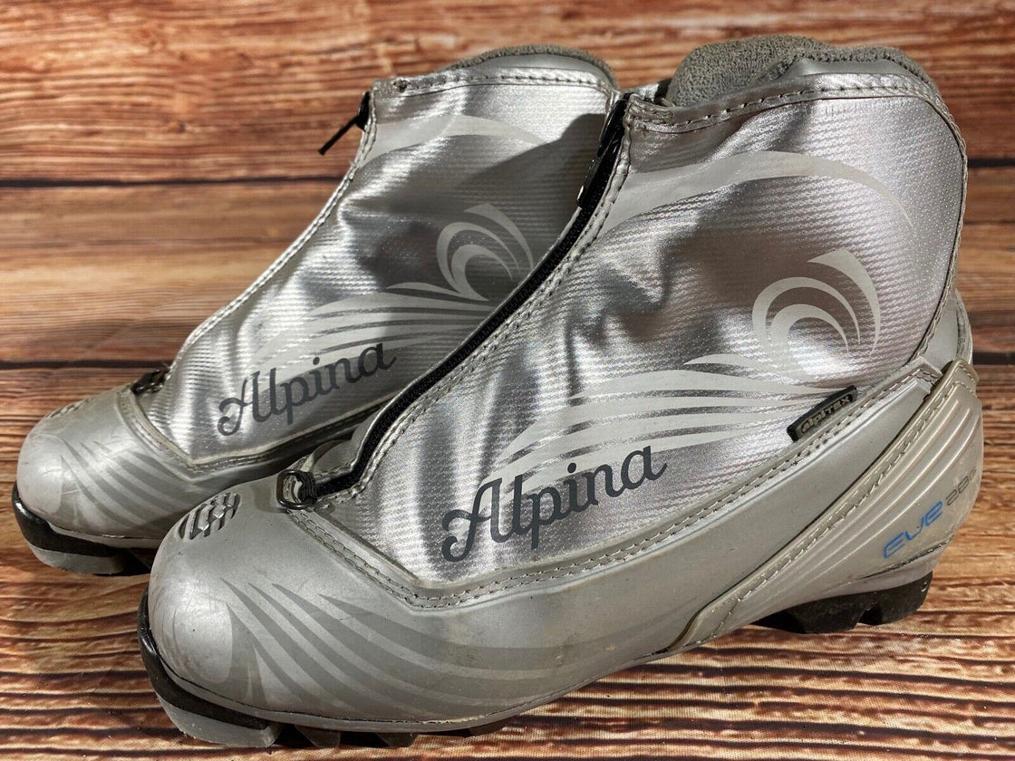 Alpina EVE28G Kids Nordic Cross Country Ski Boots Size EU36 US4.5 NNN A-1150