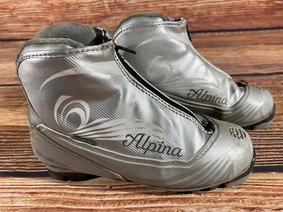 Alpina EVE28G Kids Nordic Cross Country Ski Boots Size EU36 US4.5 NNN A-1150