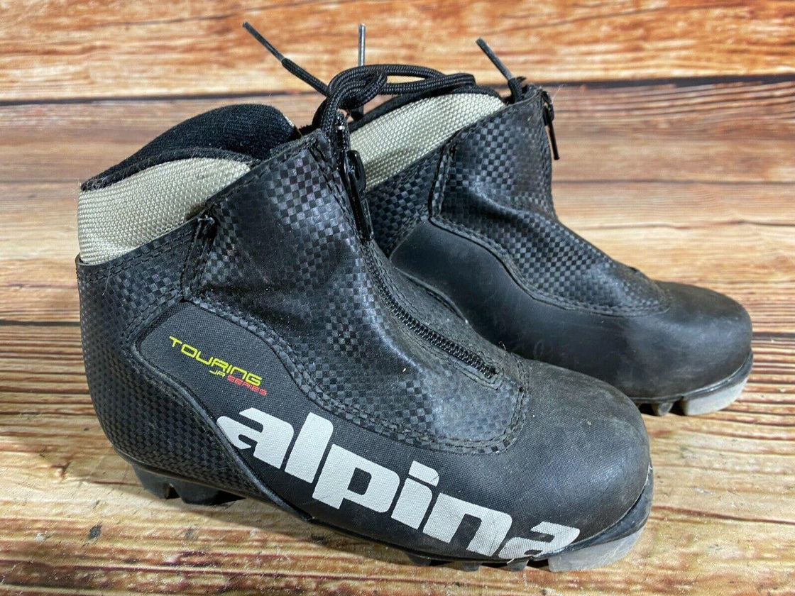 Alpina Touring Kids Nordic Cross Country Ski Boots Size EU31 US12.5 for NNN A-52