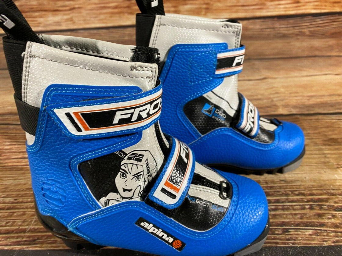 Alpina Frost Kids Nordic Cross Country Ski Boots Size EU29 US11 for NNN A-150