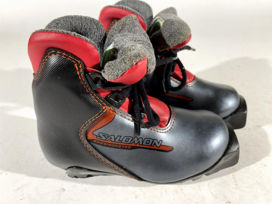Salomon Snow Kids Cross Country Ski Boots Size EU28 US10 SNS Profil S123