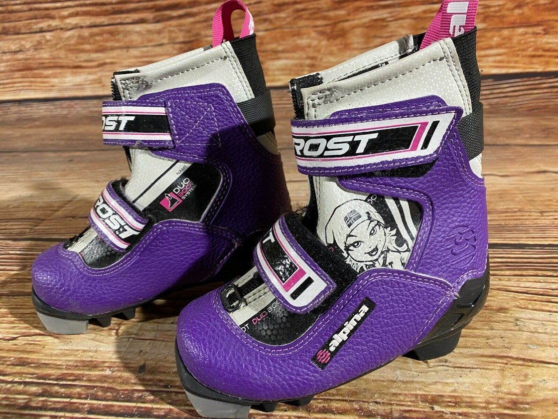 Alpina Frost Kids Nordic Cross Country Ski Boots Size EU25 US8.5 for NNN A-149