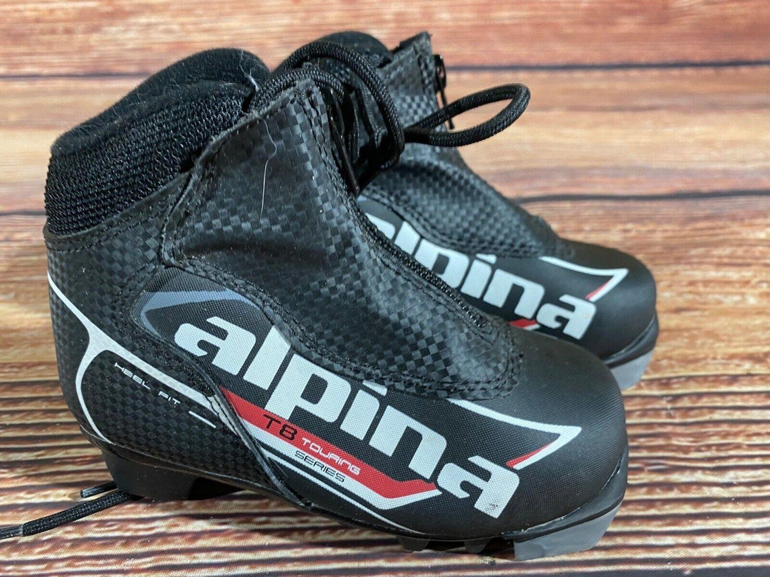 Alpina T8 Kids Nordic Cross Country Ski Boots Size EU26 US9 for NNN A-1375