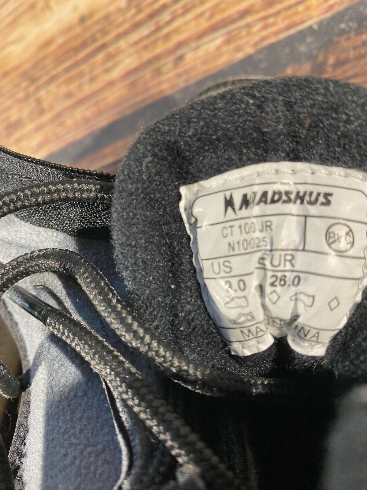 Madshus CT100 Cross Country Ski Boots Classic NNN EU 26 US 9 Kids 170mm M-150