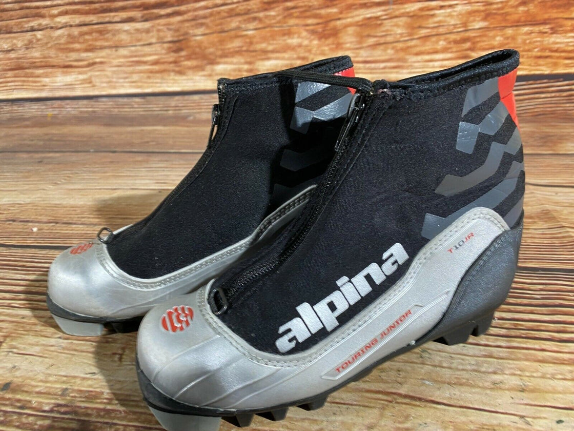 Alpina T10jr Kids Nordic Cross Country Ski Boots Size EU33 US2 for NNN A-266
