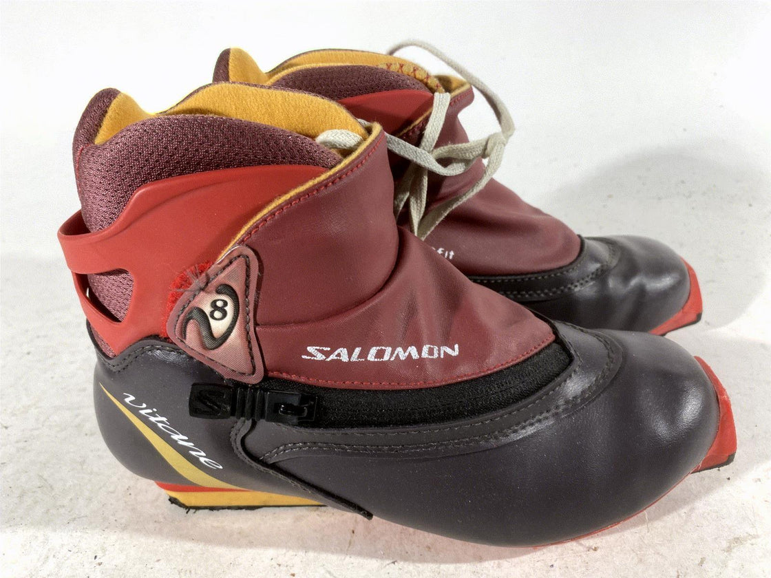 Salomon Classic Nordic Cross Country Ski Boots Size EU38 US6.5 SNS Profil 470