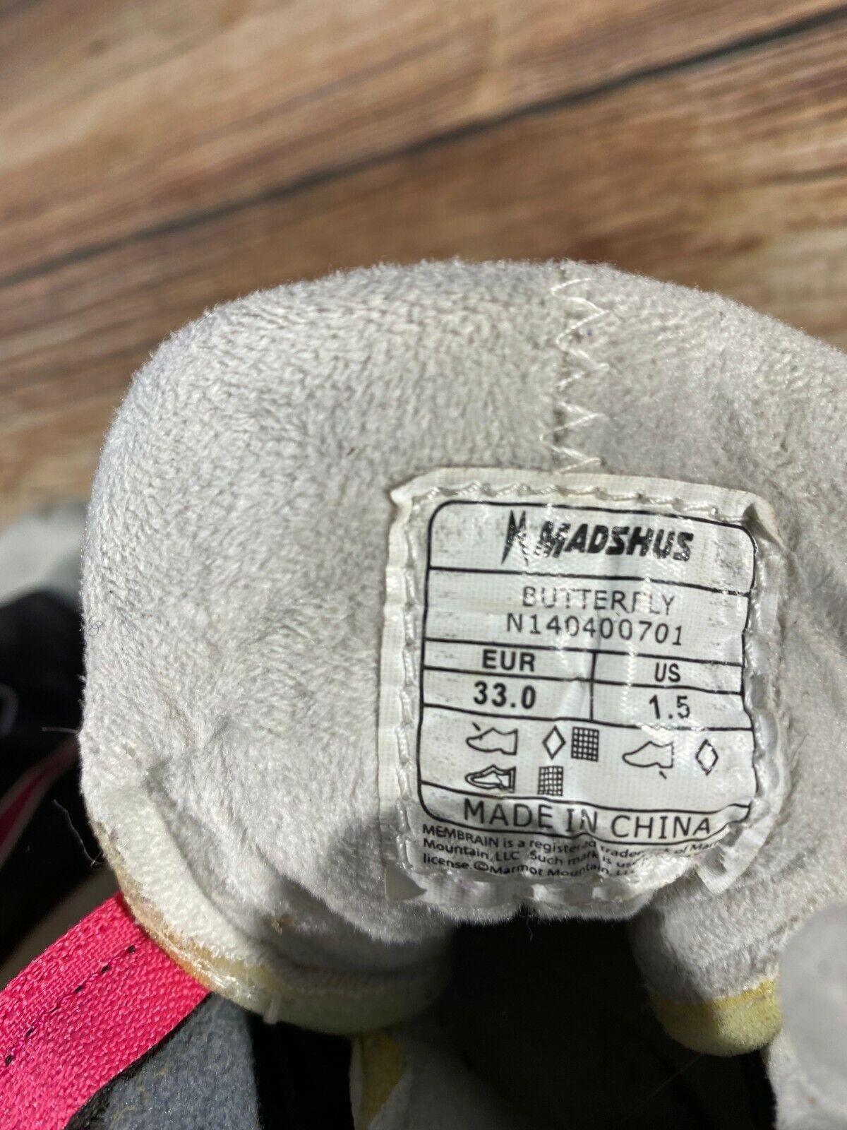 Madshus Buterfly Cross Country Ski Boots Classic NNN EU 33 US 2 215mm M-105