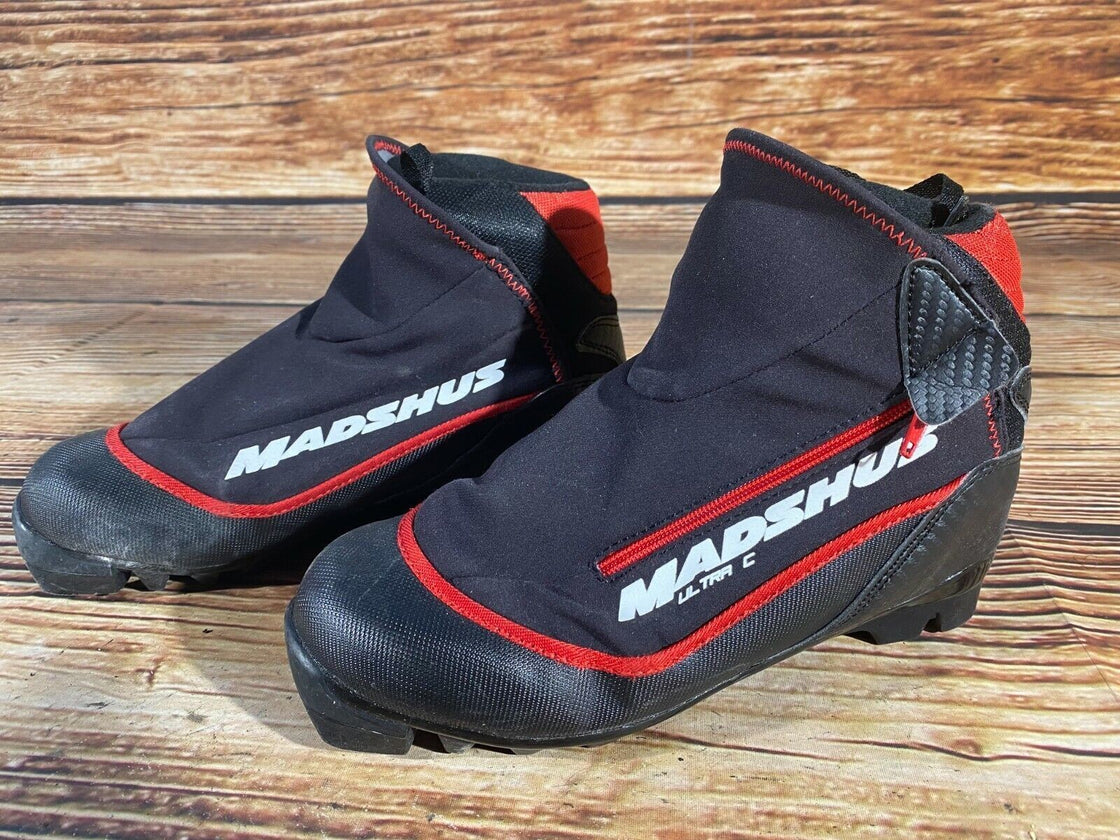 Madshus Ultra C Nordic Cross Country Ski Boots Size EU37 US4.5 NNN bindings 2593