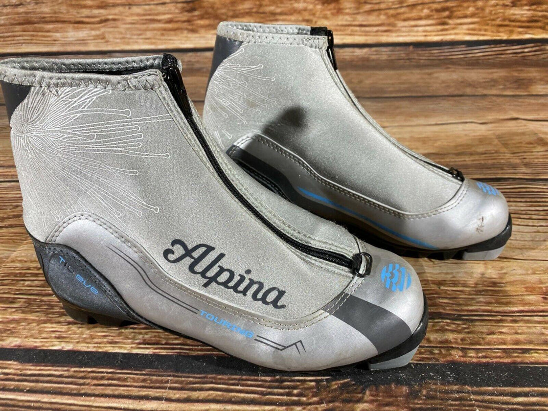 Alpina T10 Eve Nordic Cross Country Ski Boots Size EU37 US5 NNN bindings 831