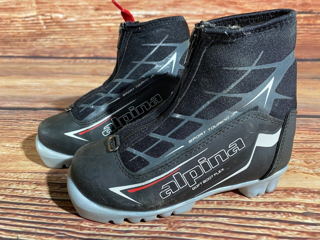 Alpina Frost Kids Nordic Cross Country Ski Boots Size EU29 US11 NNN A-1116
