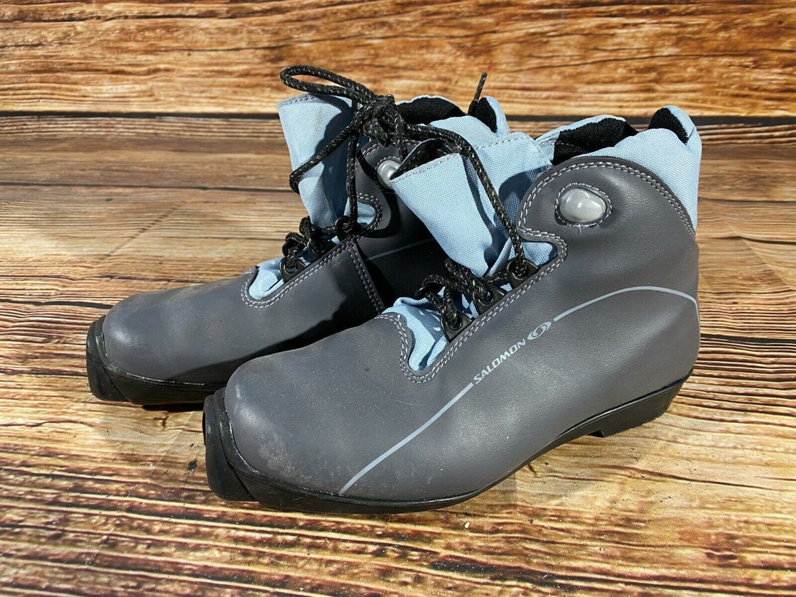 SALOMON Nordic Cross Country Ski Boots Size EU38 US6.5 SNS profil 2383