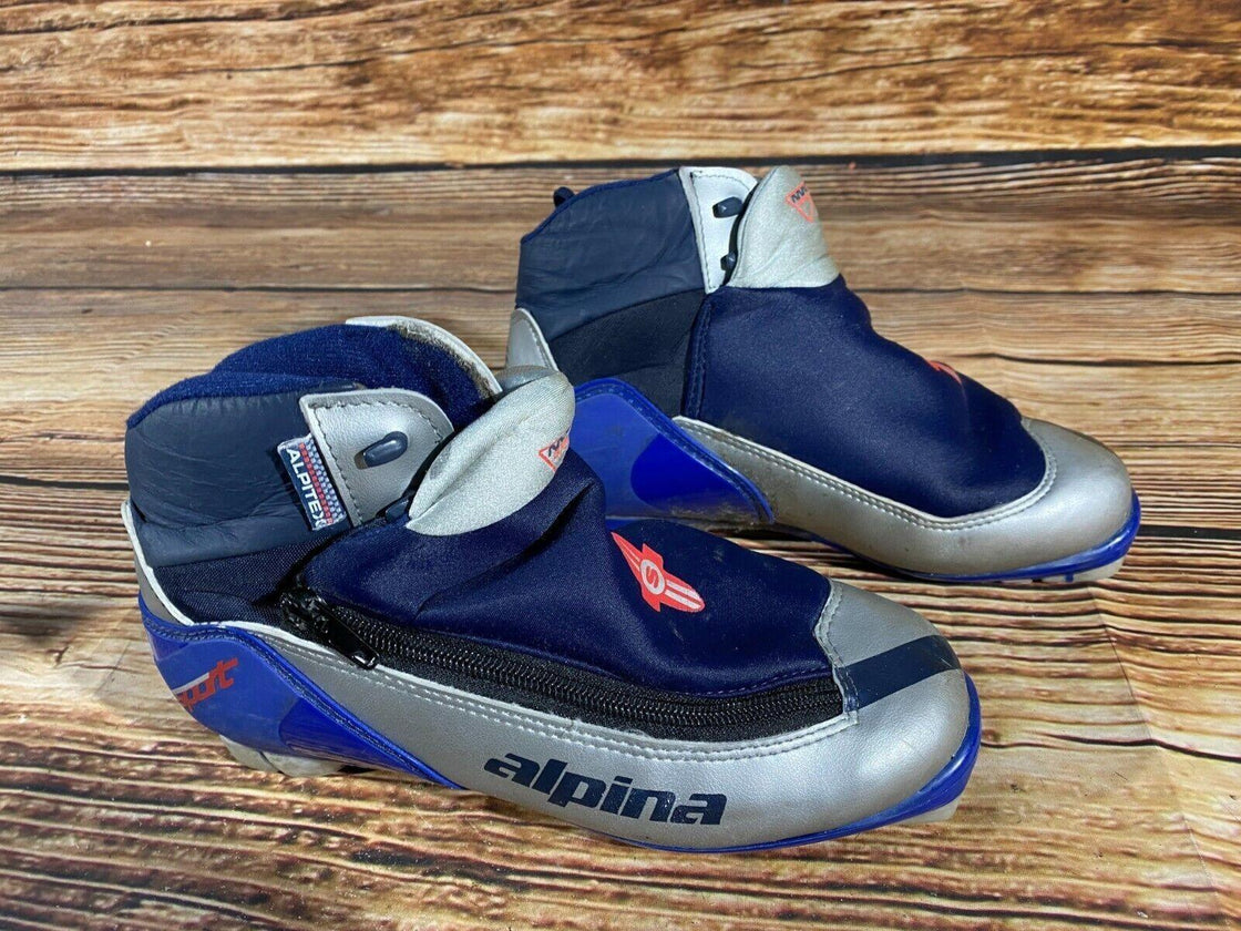 Alpina 314 Nordic Cross Country Ski Boots Size EU38 US6 NNN bindings 610