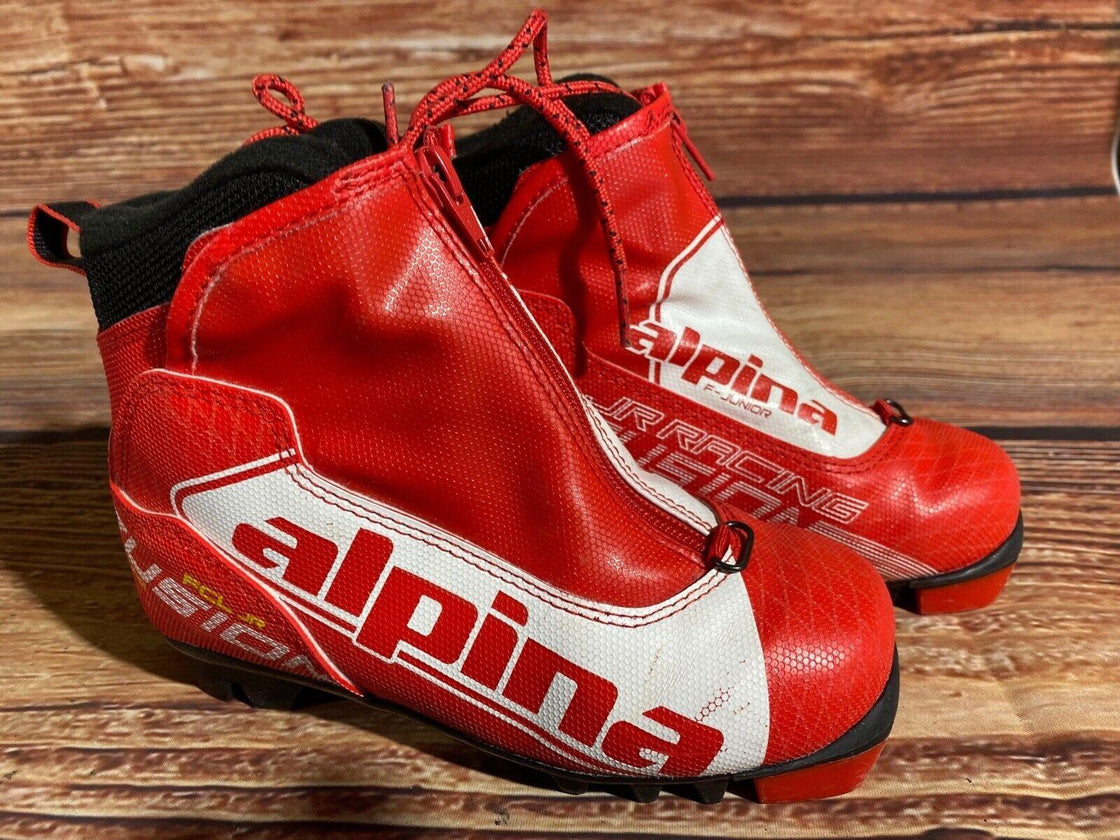 Alpina FCL jr Kids Nordic Cross Country Ski Boots Size EU32 US1.5 NNN A-1251