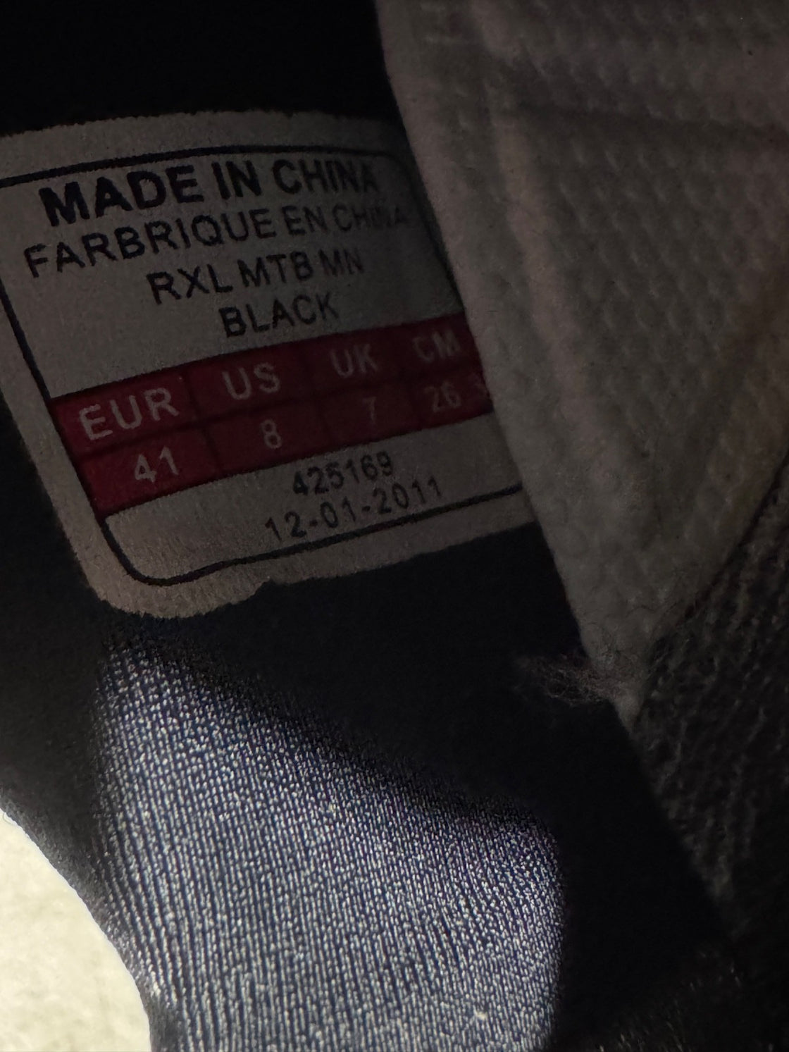 BONTRAGER Rxl Carbon Cycling MTB Shoes EU41 US8 UK7 Mondo 262 cs 1304