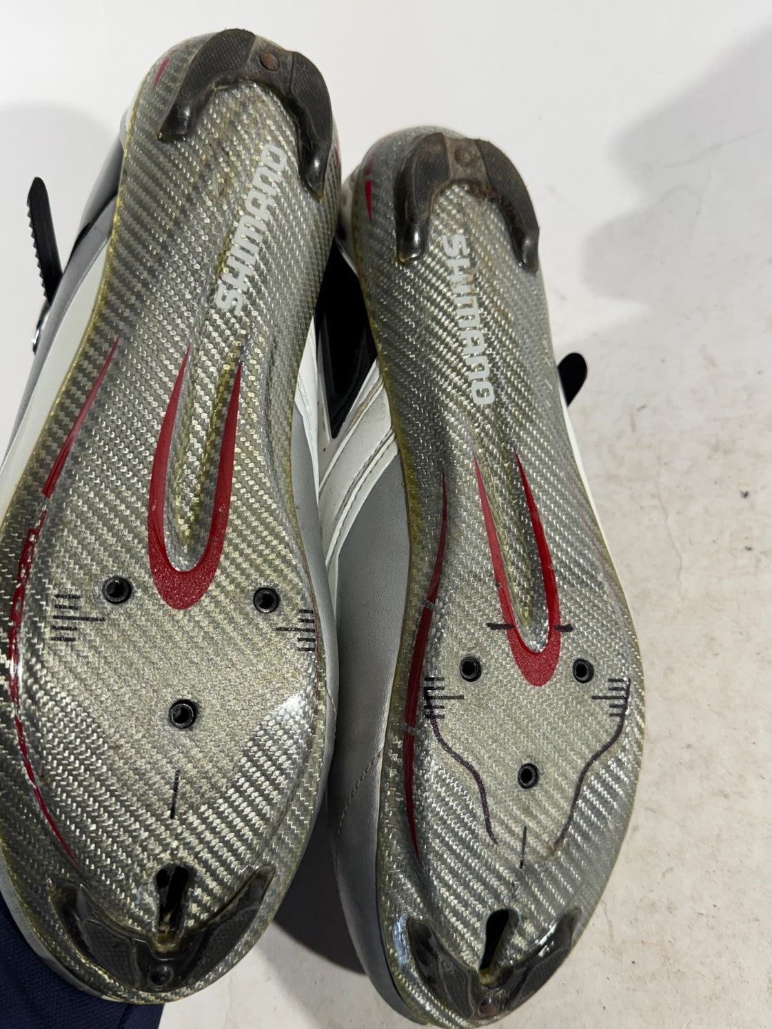 SHIMANO R132 Carbon Road Cycling Shoes EU44 US9.7 UK9 Mondo 278 cs 1312