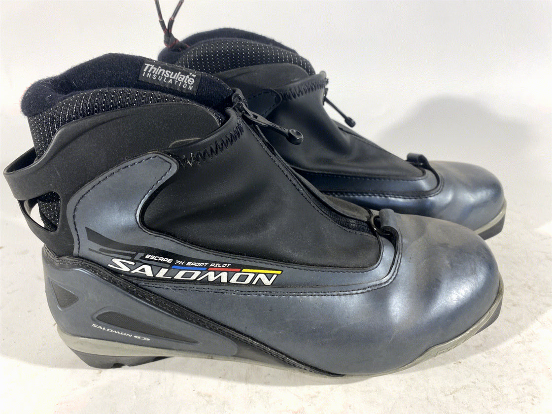 SALOMON Escape 6 Nordic Cross Country Ski Boots Size EU41 1/3 US8 SNS Pilot 3230