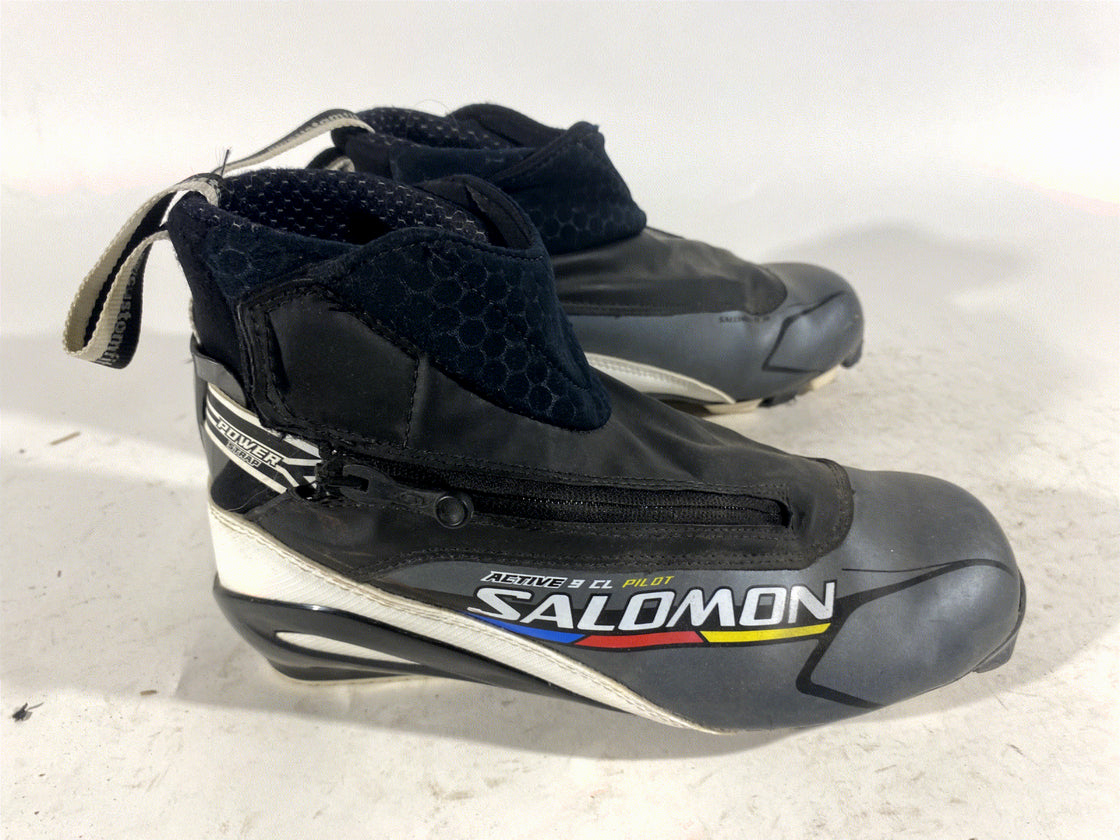 SALOMON Active Classi Cross Country Ski Boots Size EU39 1/3 US6.5 SNS Pilot 3234