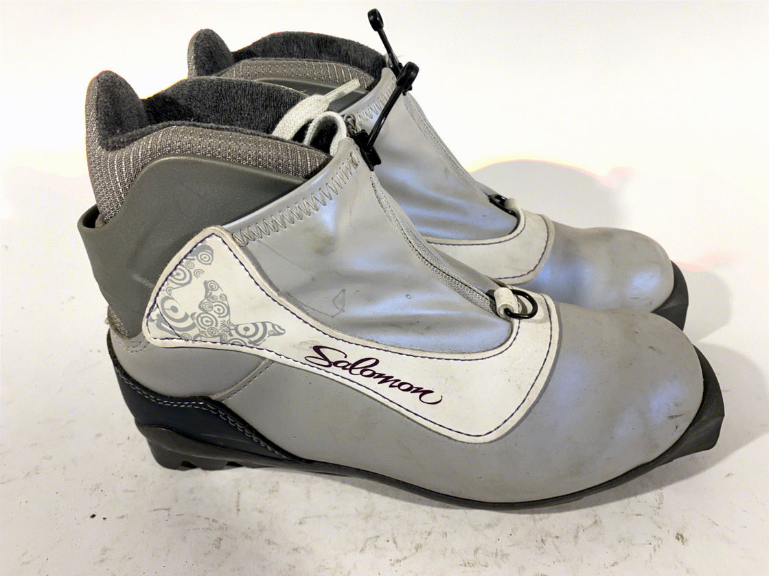 SALOMON Classic Cross Country Ski Boots Size EU39 1/3 US7.5 SNS Profil 1400