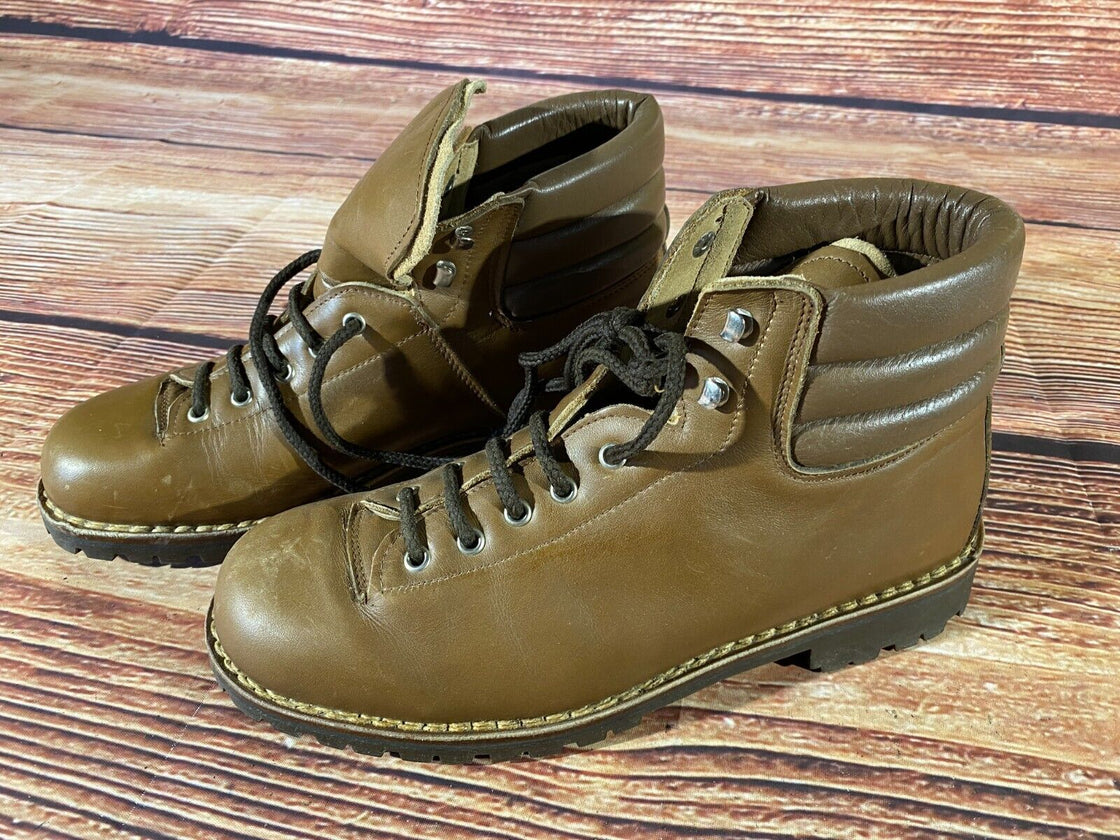 DAVOS Hiking Boots Trekking Trails Leather Shoes Unisex Size EU44 US10 UK9 KL186