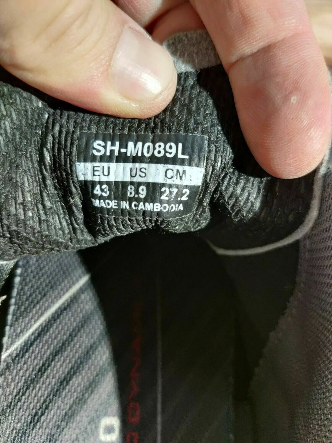 SHIMANO M089 MTB Cycling Shoes Mountain Bike Shoes Size EU43 MTB Shoes cs1176