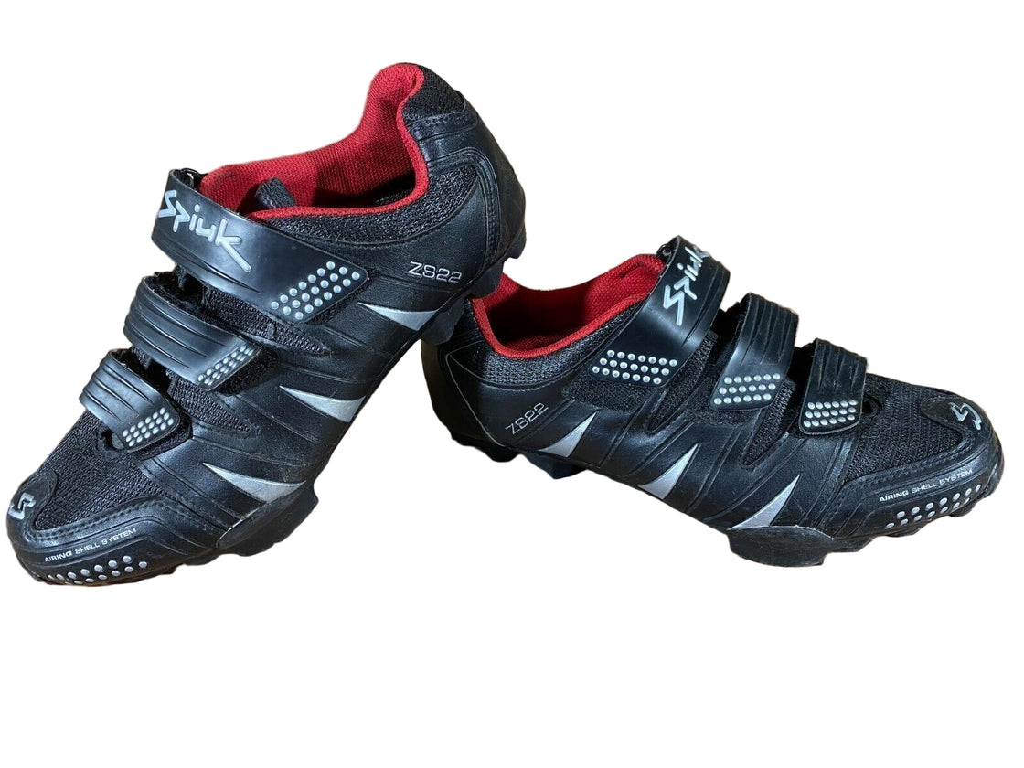 SPIUK Cycling MTB Shoes Mountain Biking Boots Size EU43 With Cleats cs1074