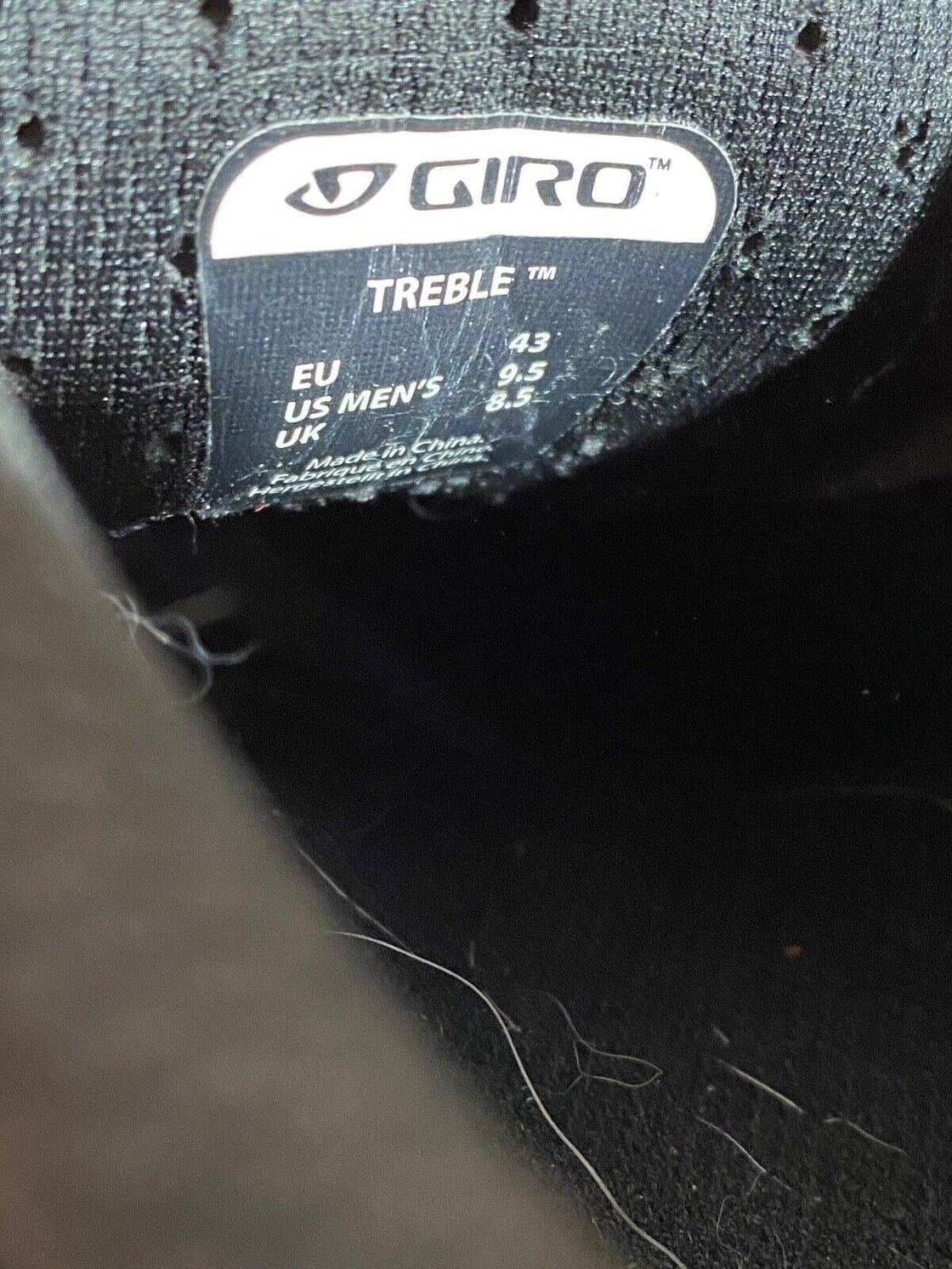 GIRO Treble Road Cycling Shoes Size 3 Bolts EU43 US9.5 Mondo 272 cs741