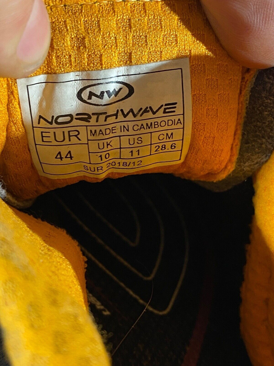 NORTHWAVE Mtb Cycling Shoes Mountain Bike Size EU44 US11 Mondo 280 cs1076