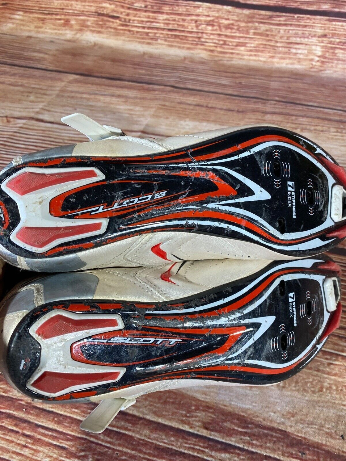 SCOTT Pro Carbon Road Cycling Shoes 3 Bolts Size EU42  US8.5 Mondo 272 cs754