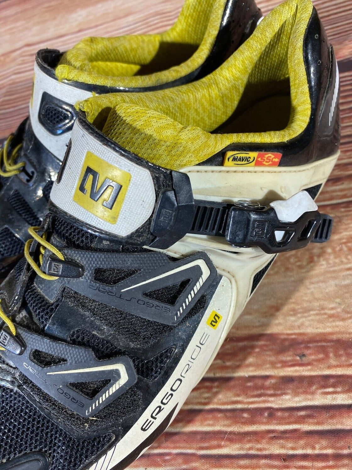 MAVIC Carbon Road Cycling Shoes 3 Bolts Size EU42 2/3  US9 Mondo 270 cs785