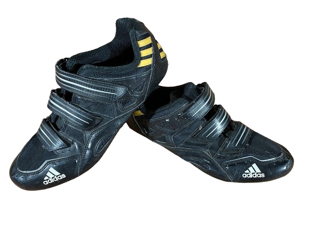 Adidas Road Cycling Shoes 3 Bolts Size EU44 2/3  US10.5 Mondo 285 cs774 Used