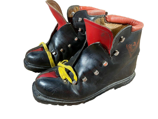 Leather DISCESINO Leather Alpine Ski Boots EU 39 US 6 Vintage 246mm KL105