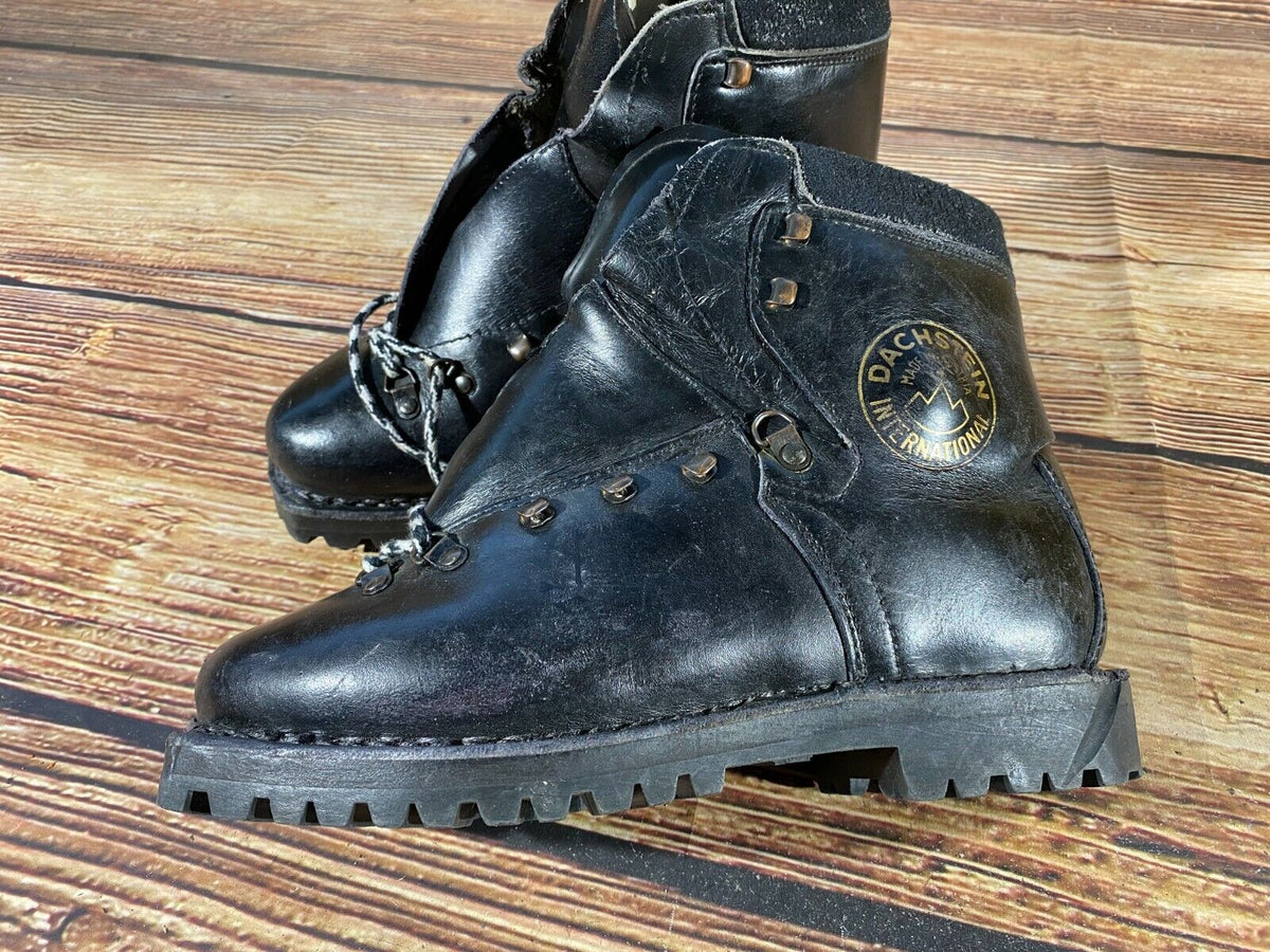 Dachstein Leather Alpine Ski Boots EU 42 US 8.5 Vintage KL107